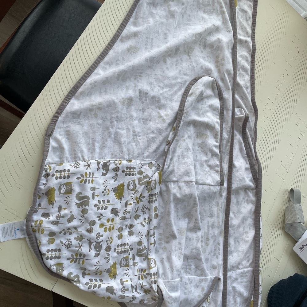 Baby Miracle Blanket swaddle with Animal Print.
